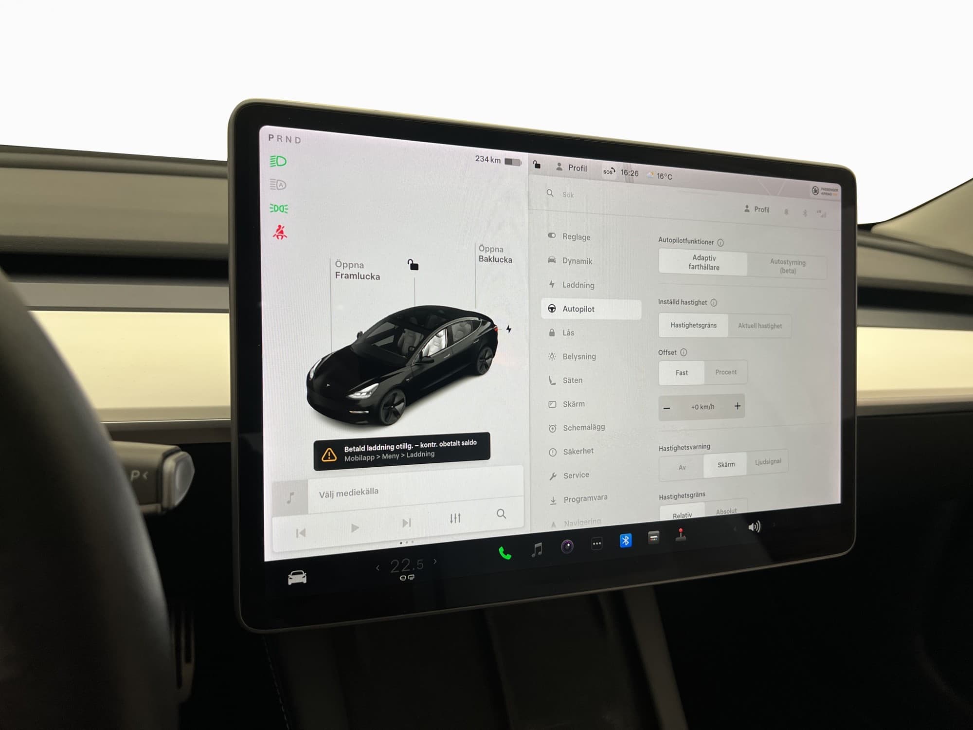 Tesla Model 3 Long Range AWD Autopilot Ljus-interiör