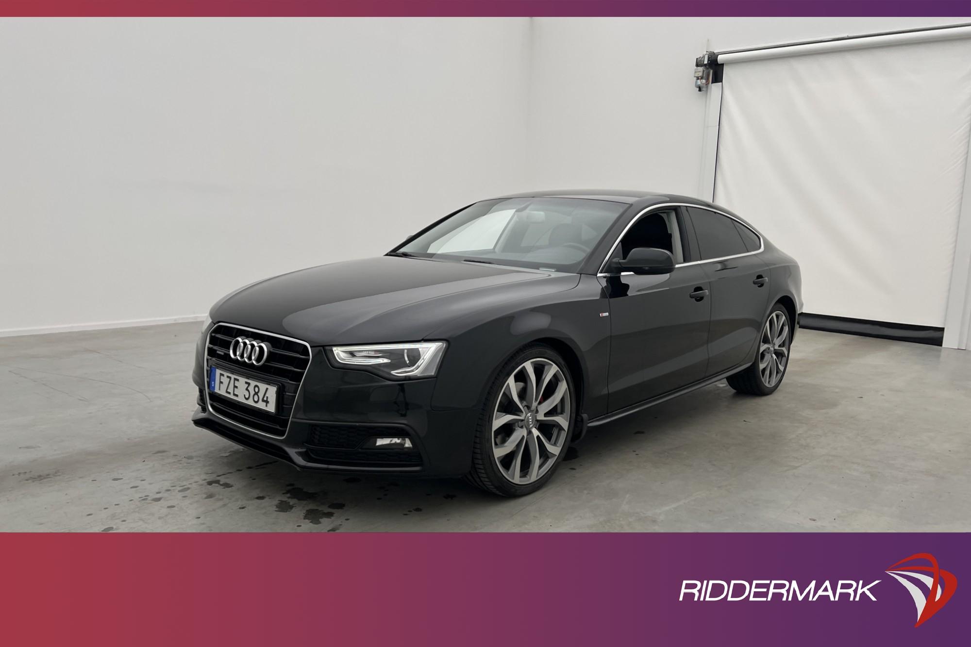 Audi A5 2.0 TDI Quattro 190hk S-Line Värmare Sensorer Skinn