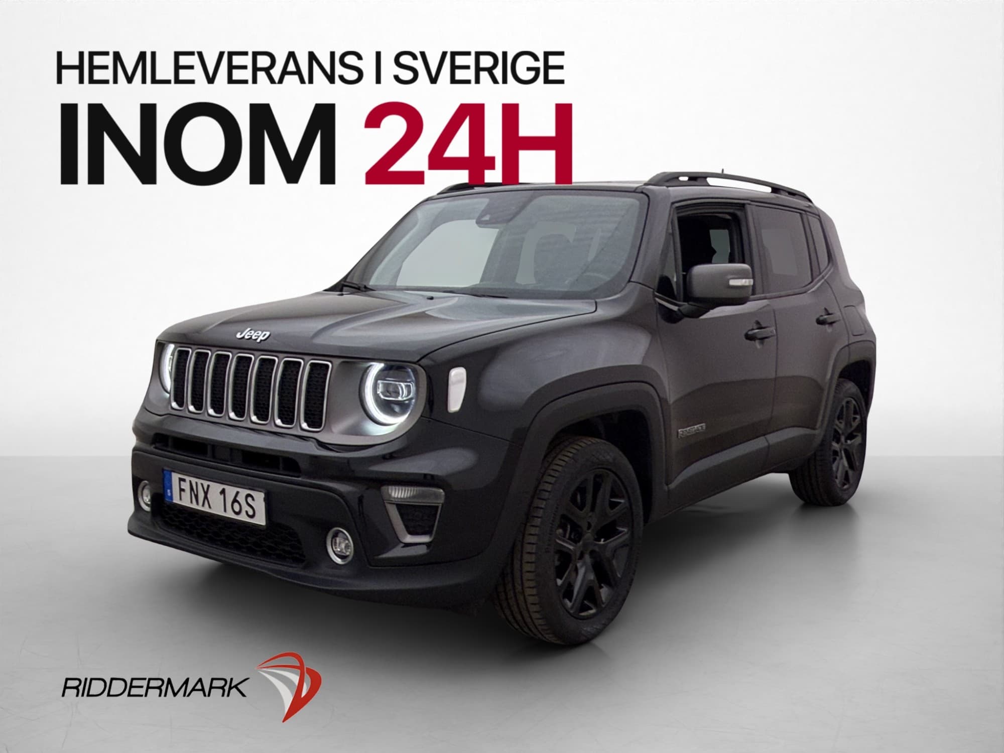 Jeep Renegade 4xe 190hk Kamera Adaptiv Döda Vinkel Rattvärme