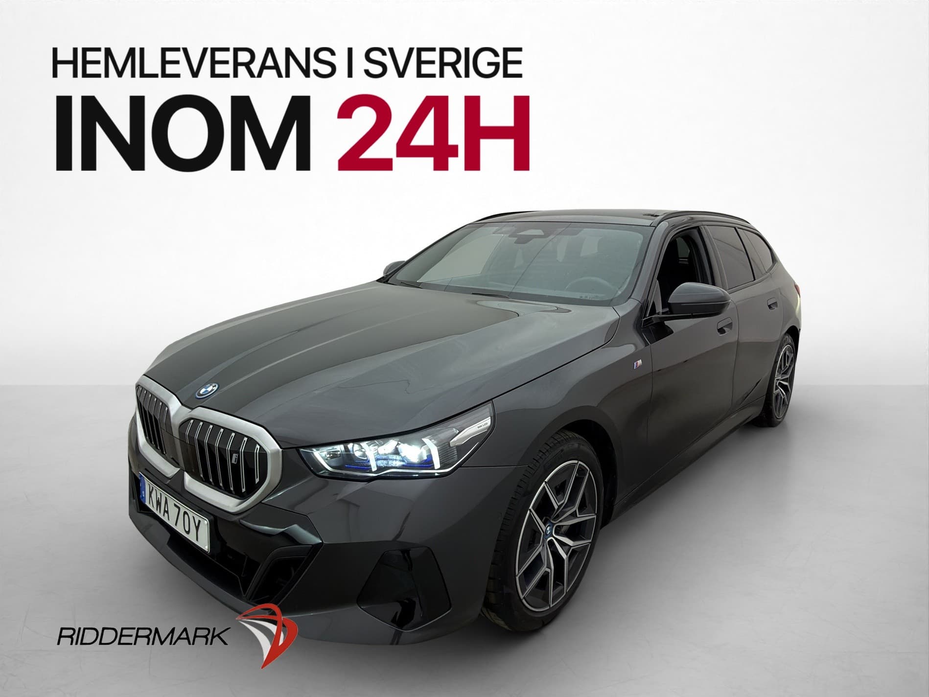 BMW i5 xDrive40 Touring 394hk M Sport Dragkrok Kamera Skinn
