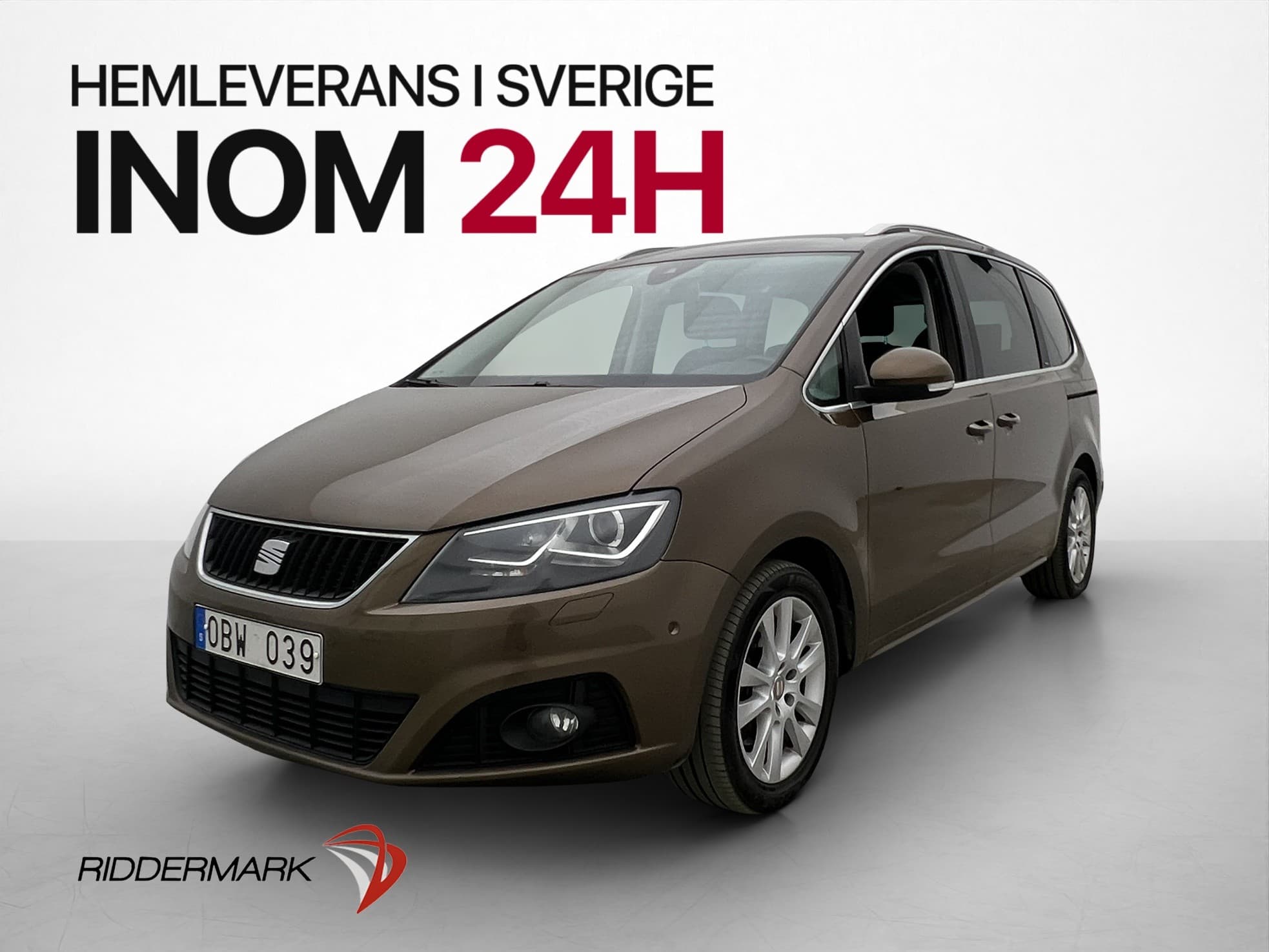 SEAT Alhambra 2.0 TDI 140hk 7-Sits Dragkrok Kamera El-dörrar