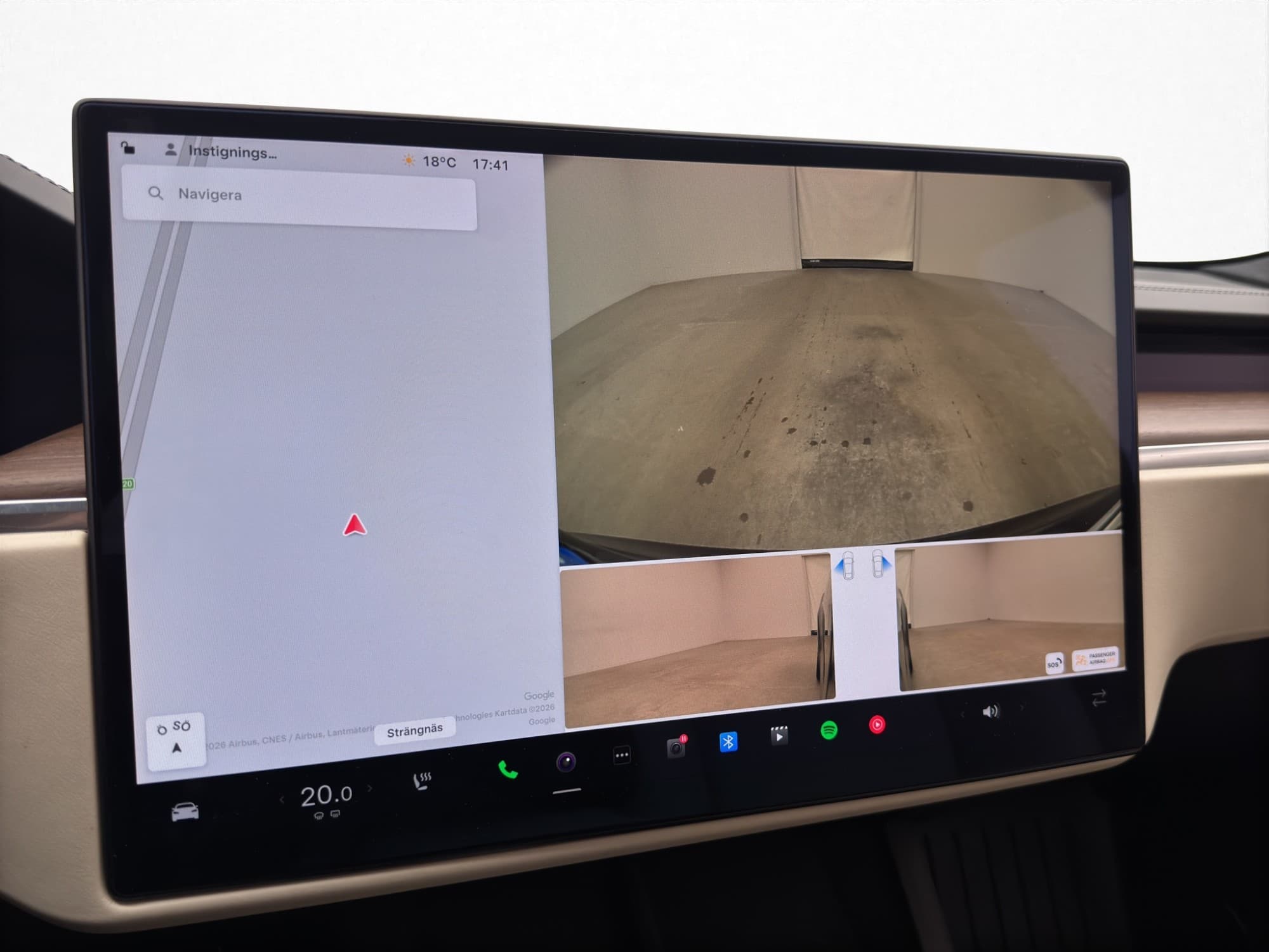 Tesla Model S Long Range AWD 21" Yoke Luftfjädr MOMS