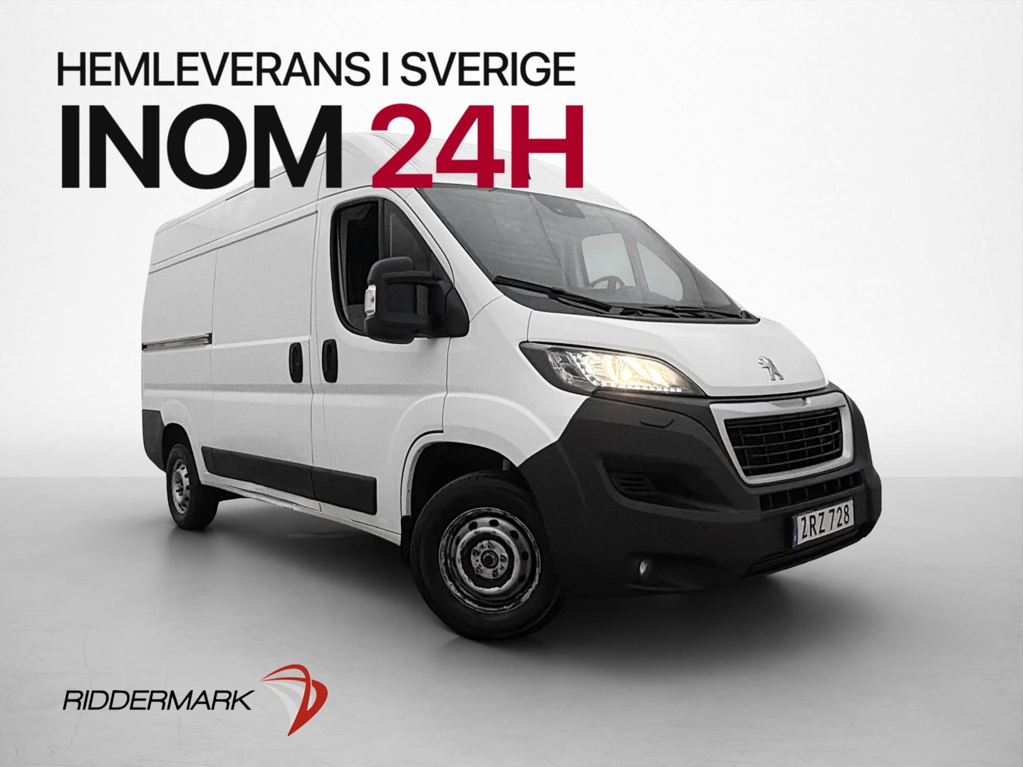 Peugeot Boxer L2H2 140hk Ny-Kamrem Värm Kamera 3-Sits Moms