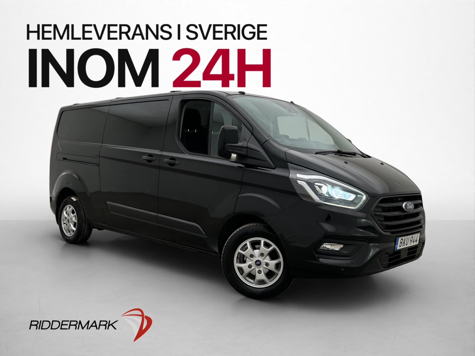 Ford Transit Custom L2 170hk Värm Drag 3-Sits Kamera CARPLAY