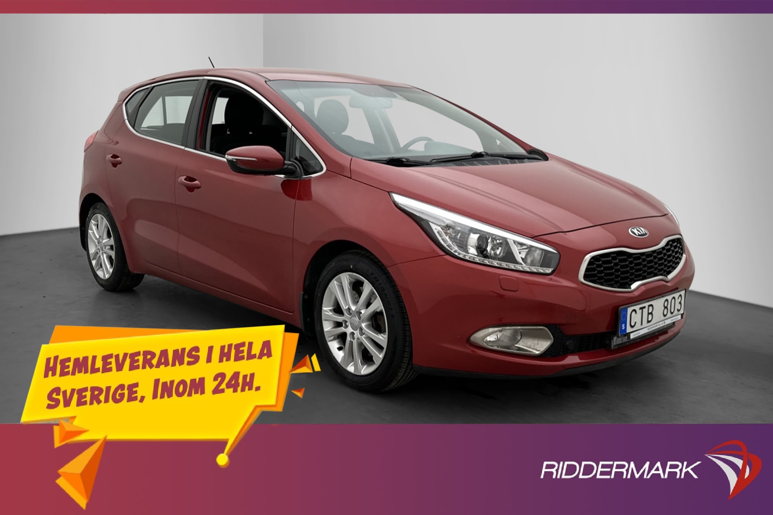 Kia Cee´d 1.6 GDI Comfort Sensorer Rattvärme Farthållare