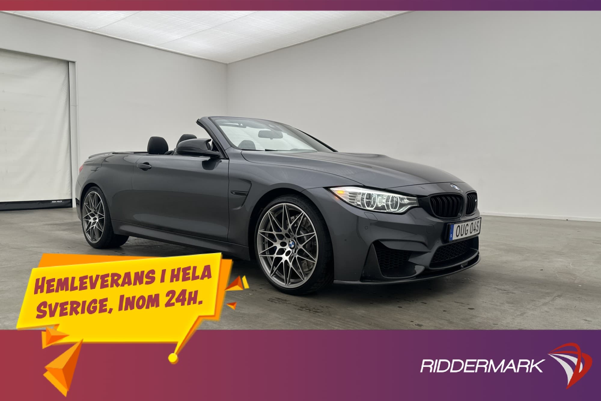 BMW M4 Competition Cab 450hk Navi H/K HUD Kamera Elstolar