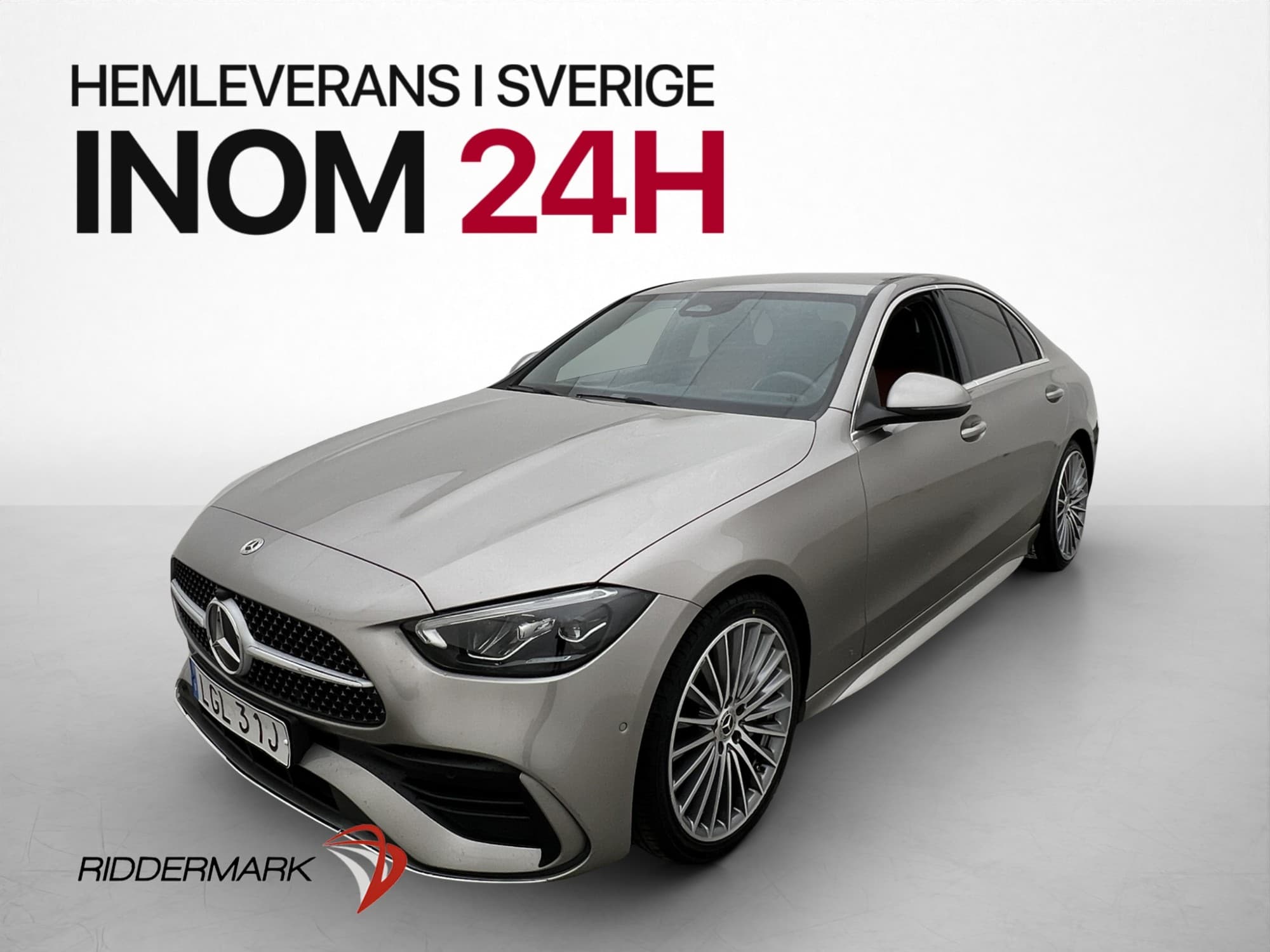 Mercedes-Benz C 200 204hk AMG B-Kamera Skinn Navi Carplay