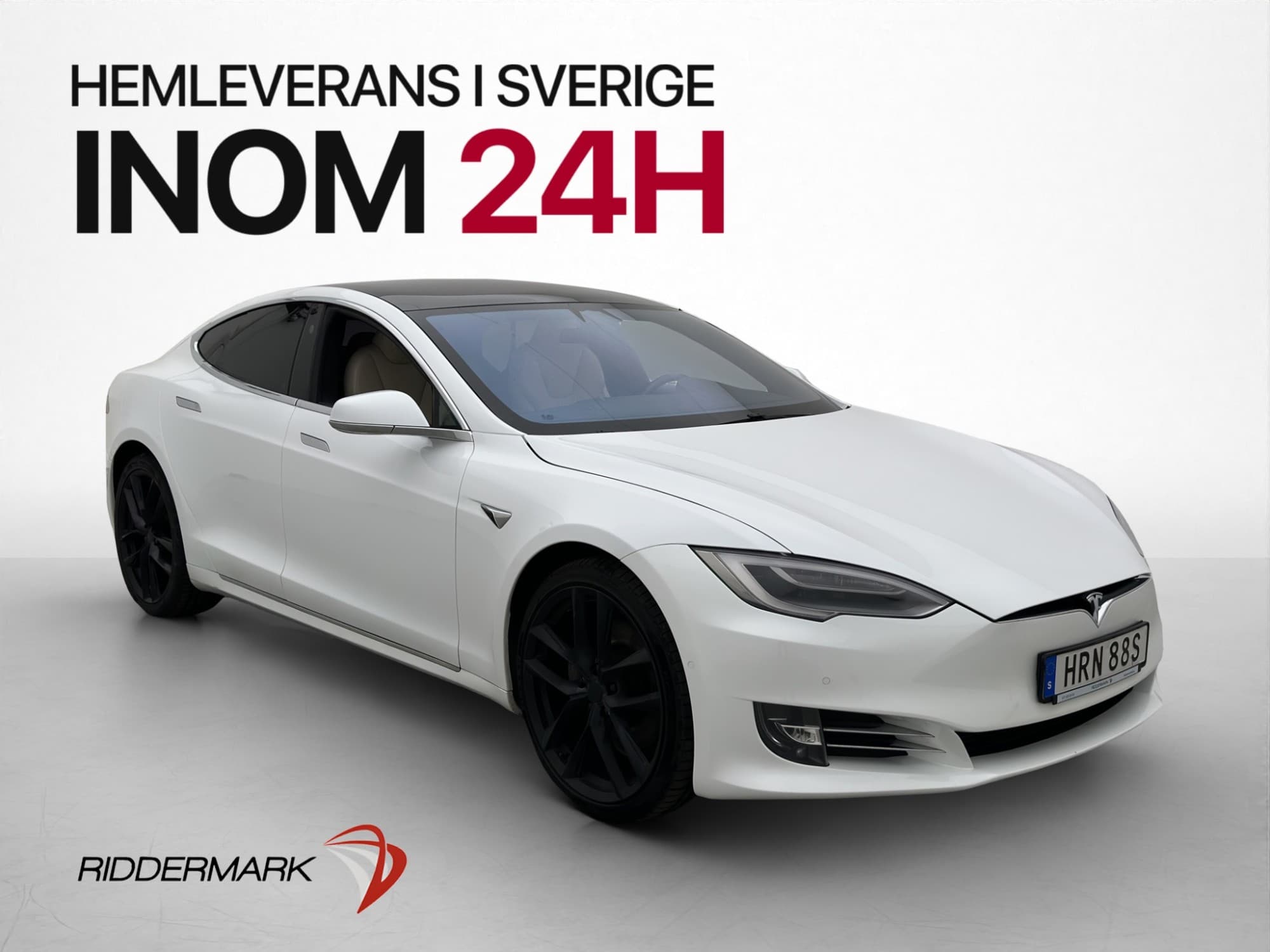 Tesla Model S Long Range AWD 423hk Ljus interiör AP Pano