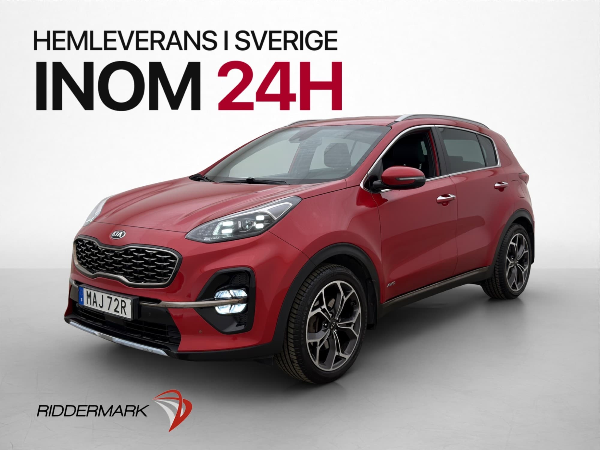 Kia Sportage AWD 177hk GT-Line JBL M&K-Värmare 360° Dragkrok