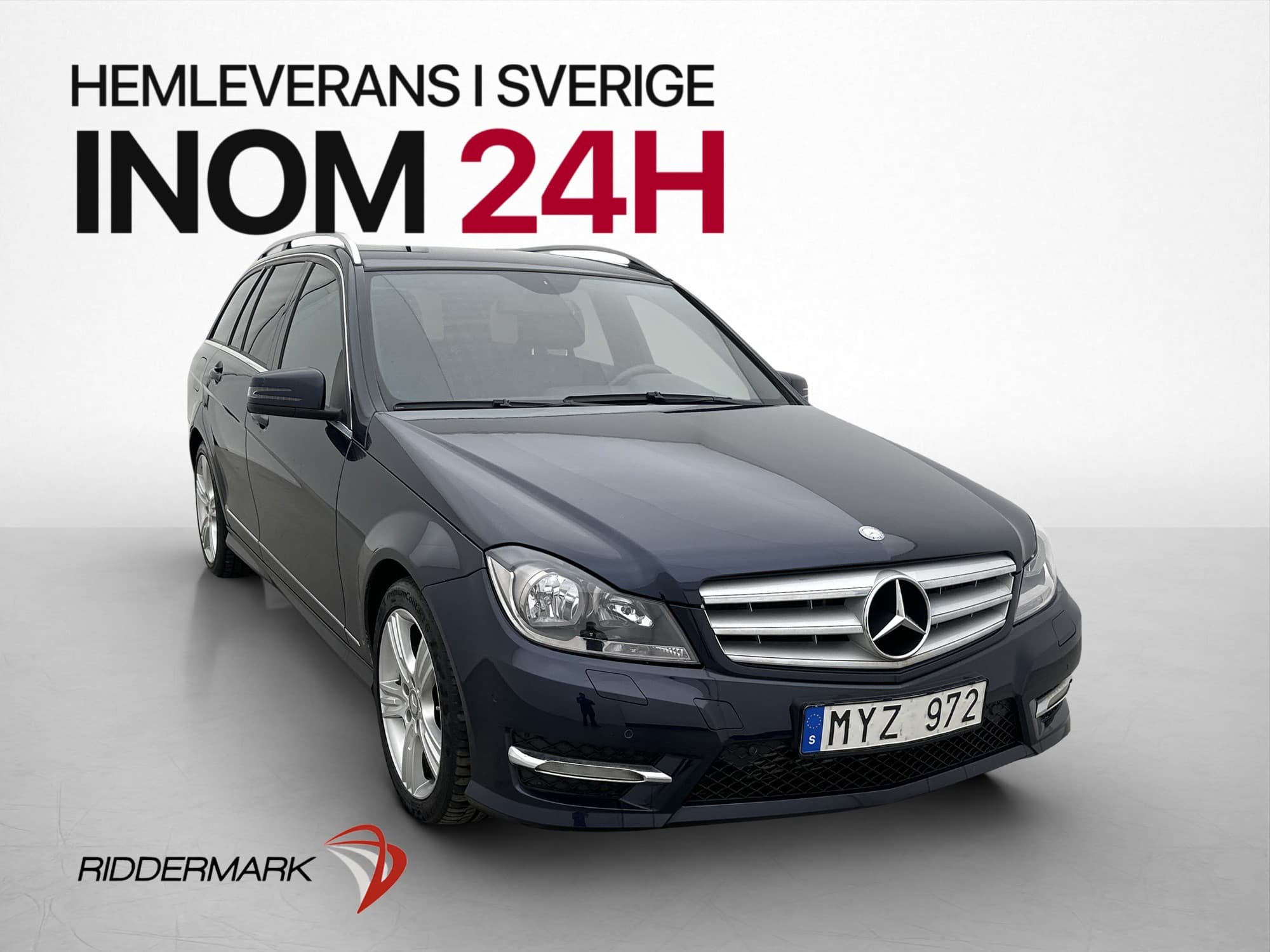 Mercedes-Benz C 200 T 136hk AMG Sport P-Sensorer Halvskinn