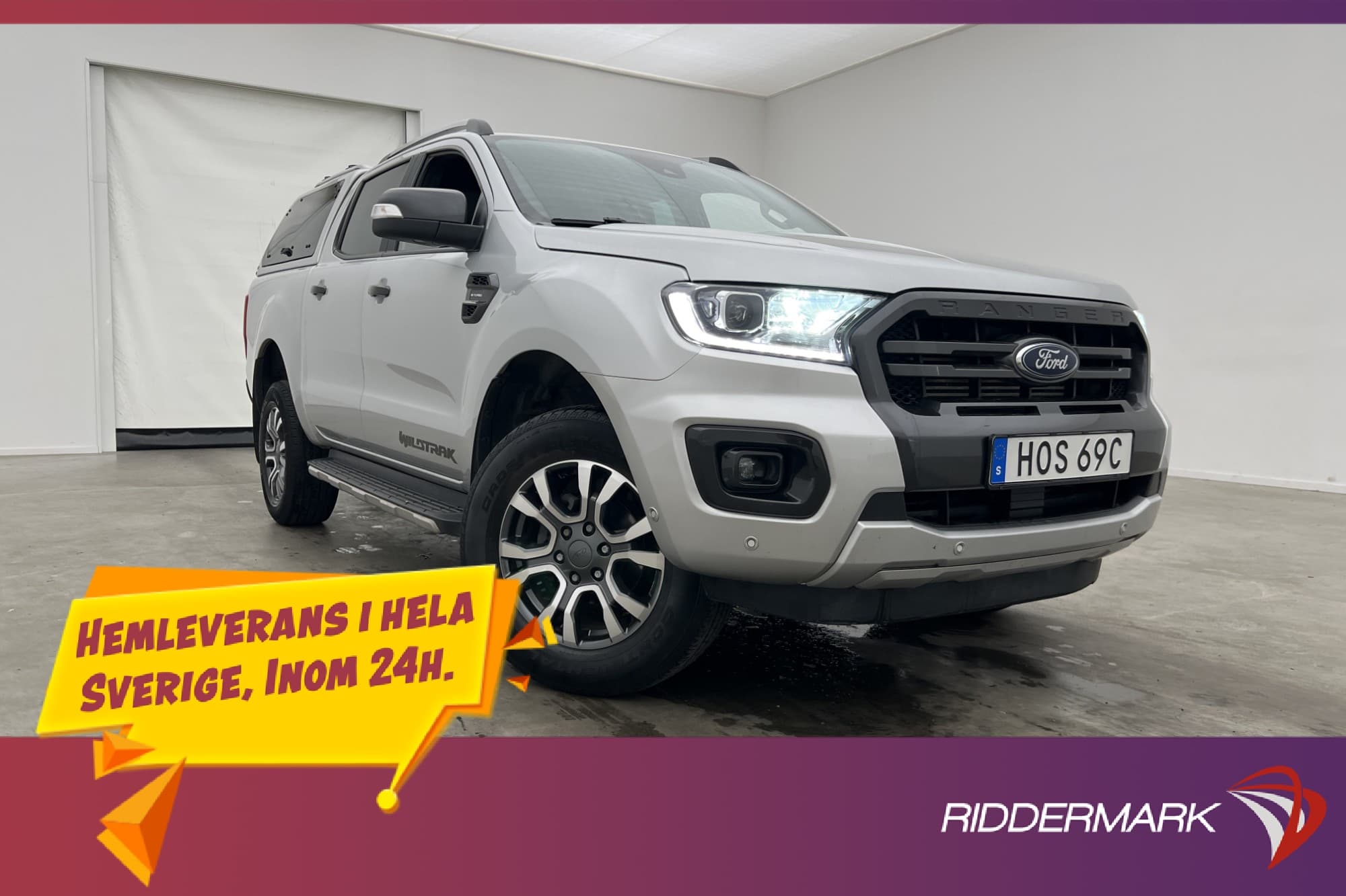 Ford Ranger Wildtrak 213hk 4x4 Värmare Drag Diff Kåpa Moms