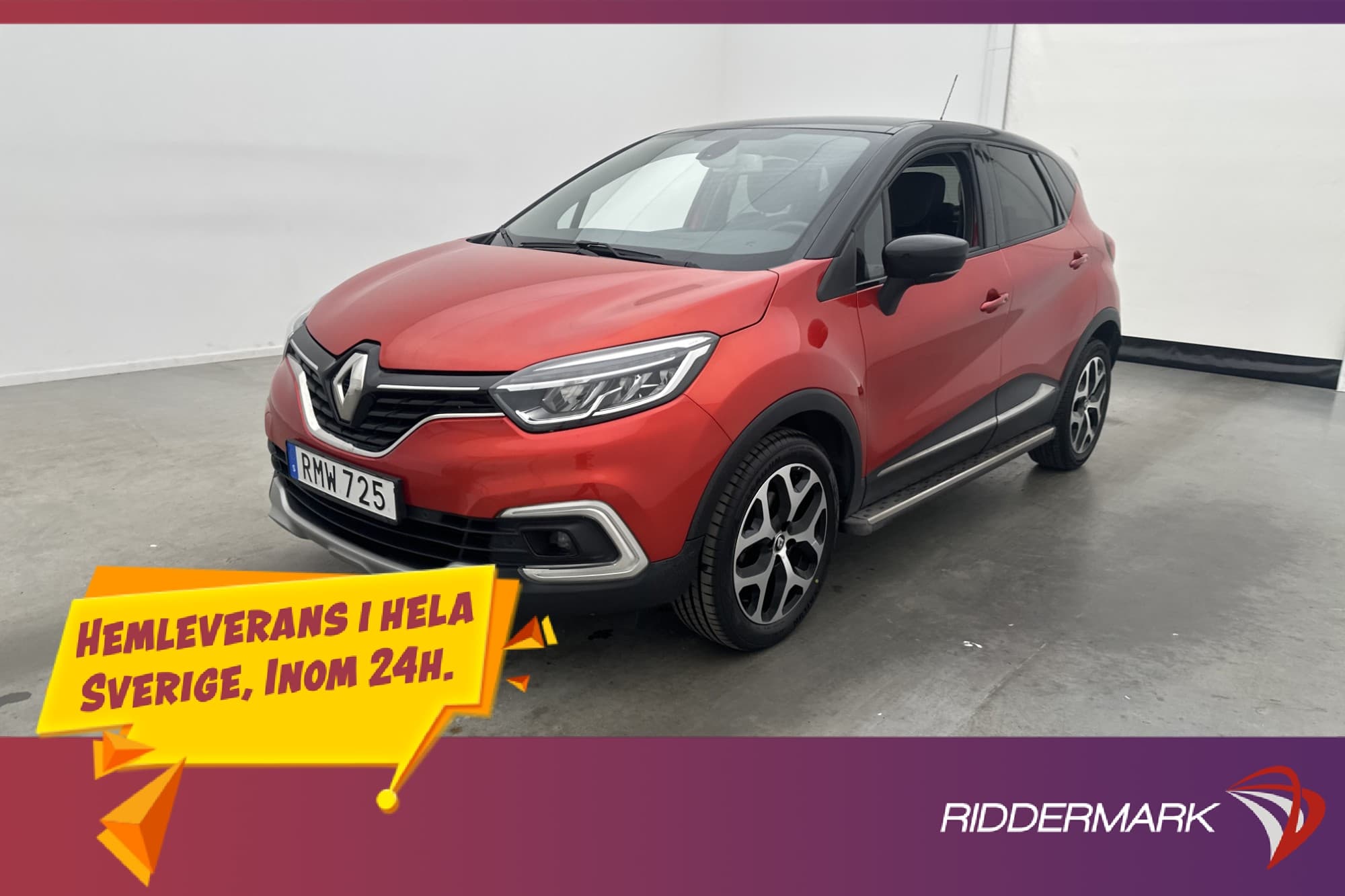Renault Captur 1.2 TCe 118hk Kamera Navi Halvskinn Låg-Skatt