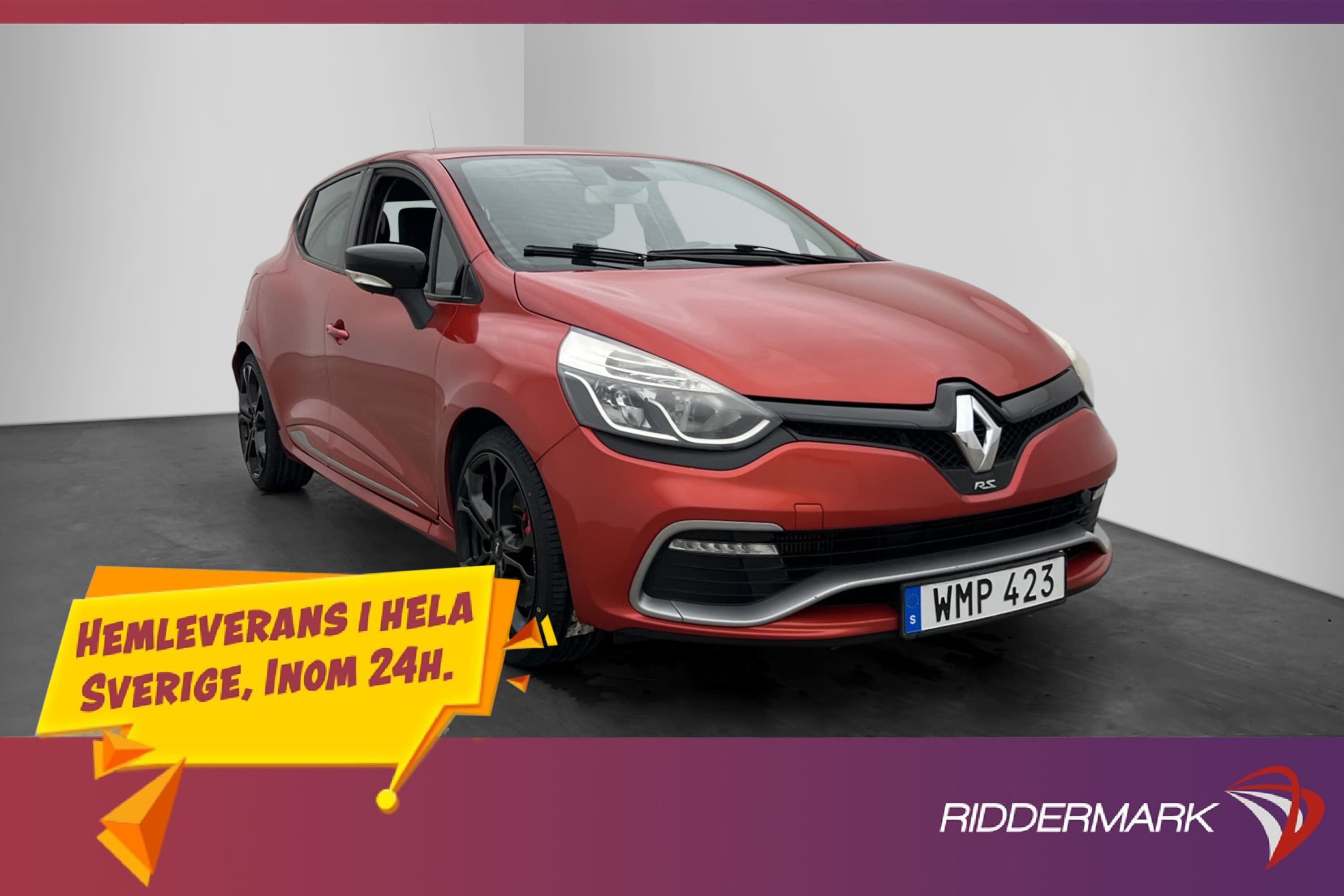Renault Clio RS 1.6 TCe EDC 200hk Skinn Sensorer Farthållare