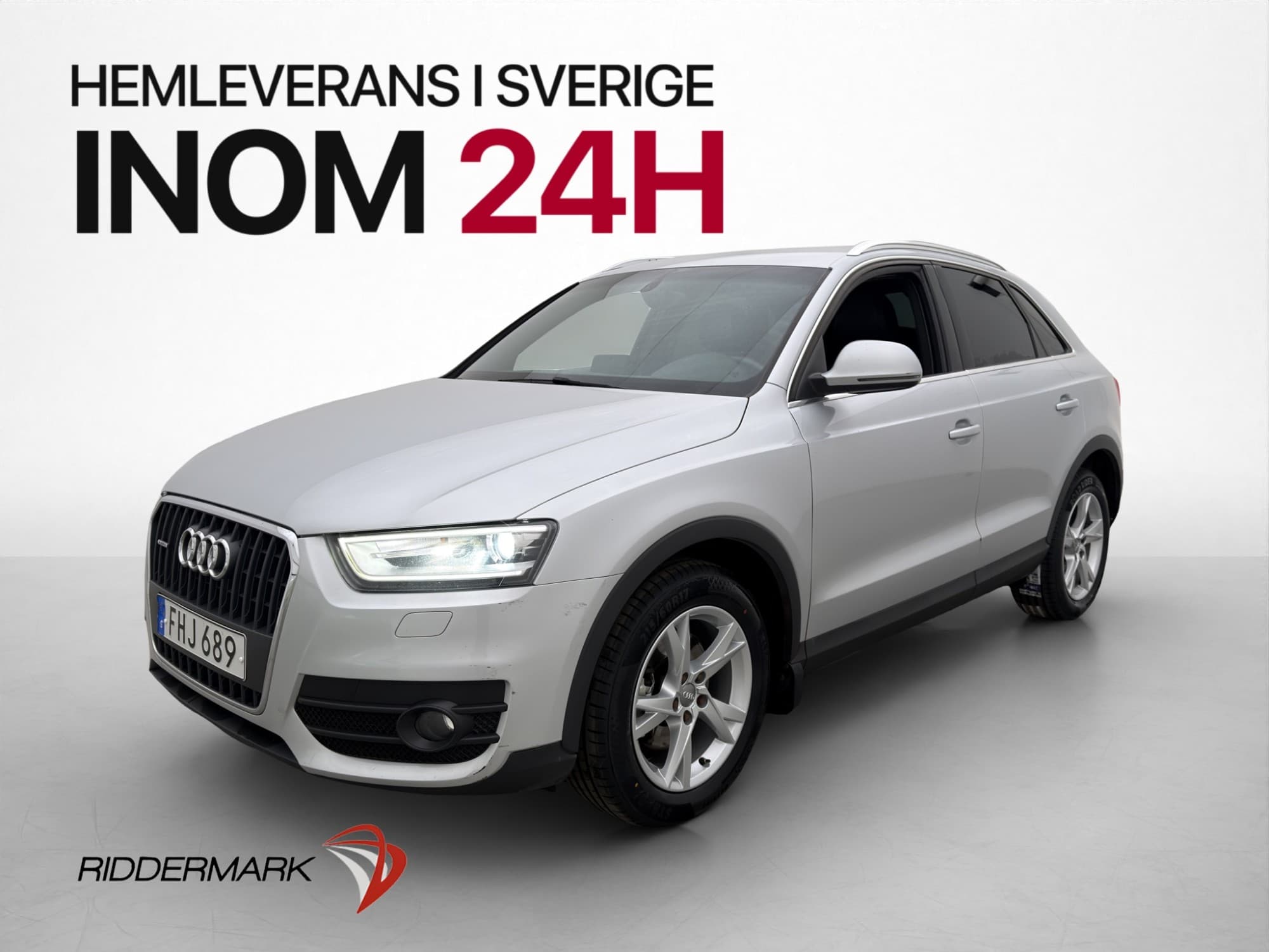 Audi Q3 quattro Comfort 177hk Dragkrok Skinn Sportstolar