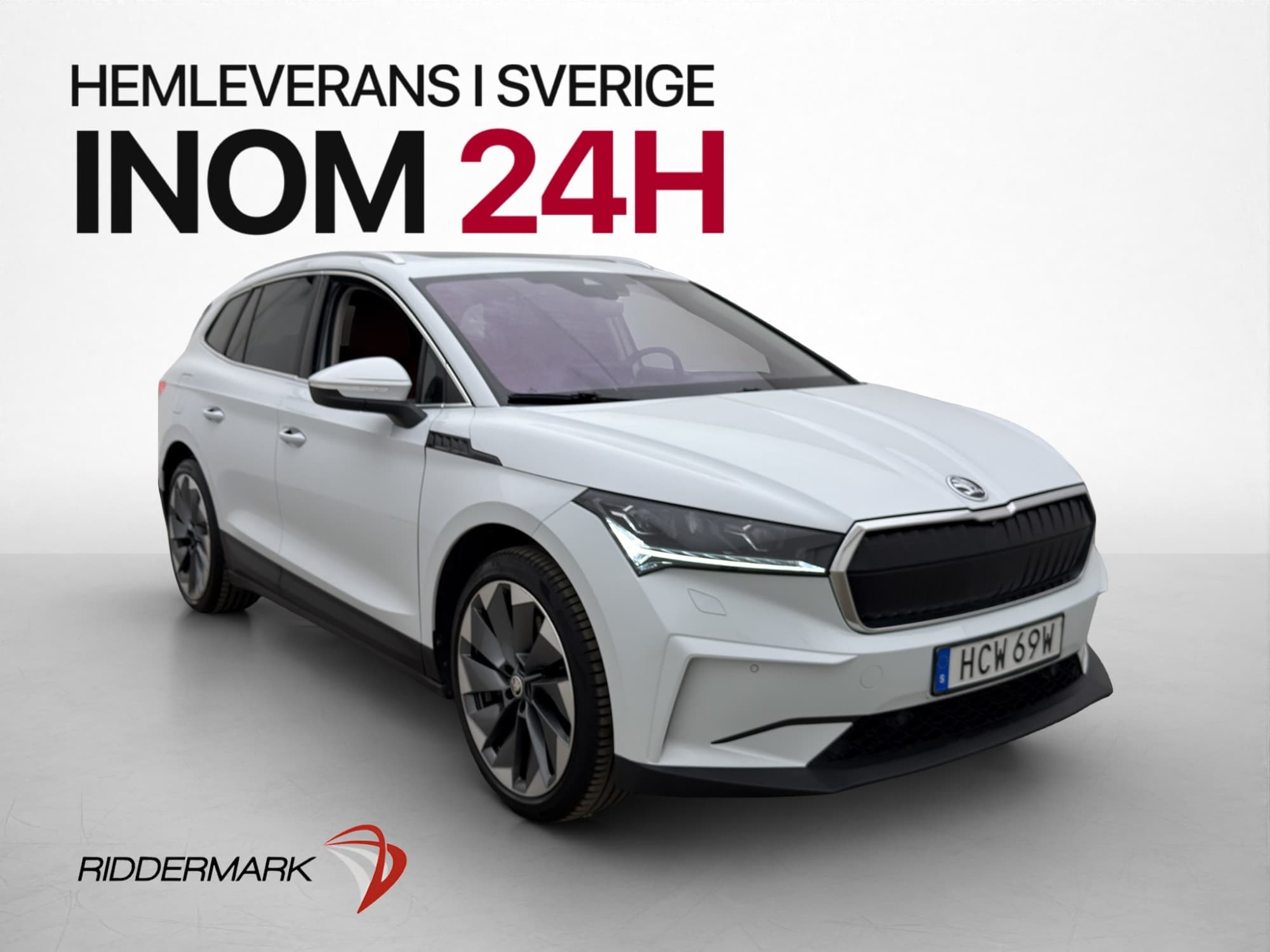 Skoda Enyaq 80 Dragkrok Panorama Värmepump Head Up Skinn