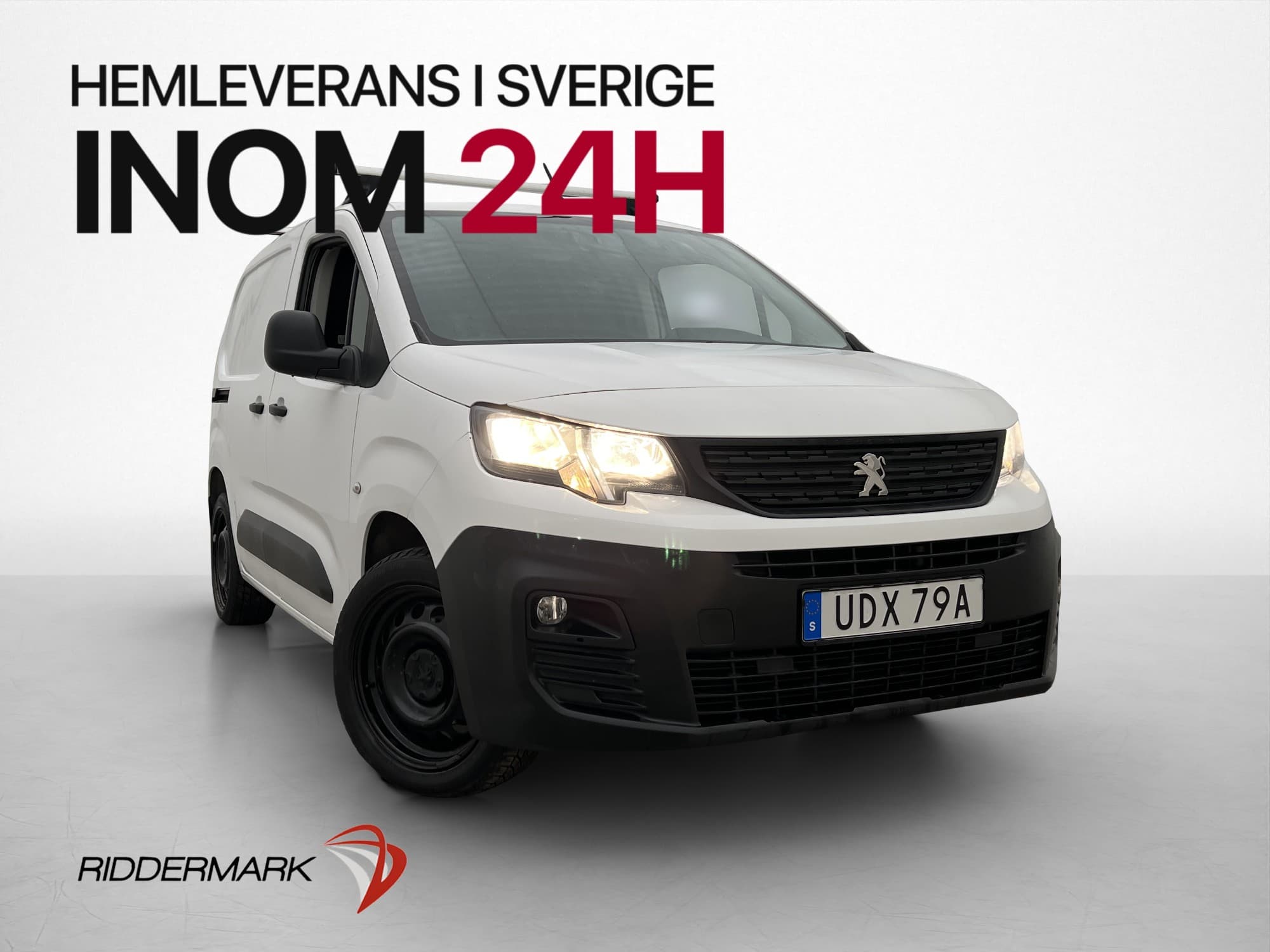 Peugeot Partner Ny-Kamrem Värmare PDC Dragkrok 3-Sits Moms
