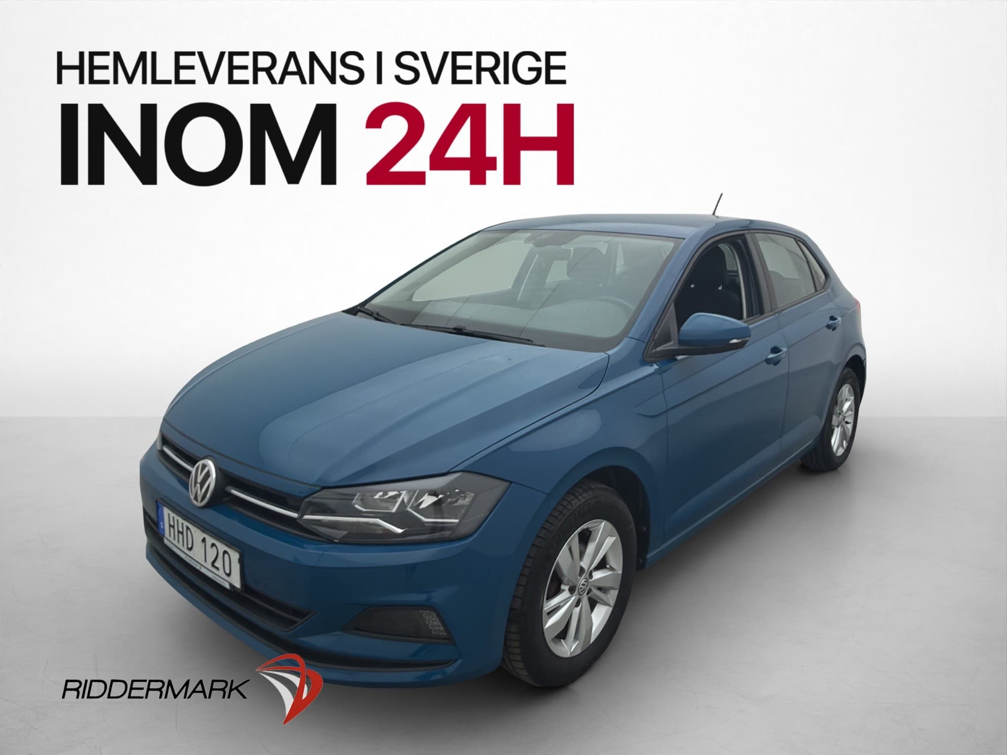 Volkswagen Polo 1.0 TSI 95hk P-Sensorer Bluetooth Isofix