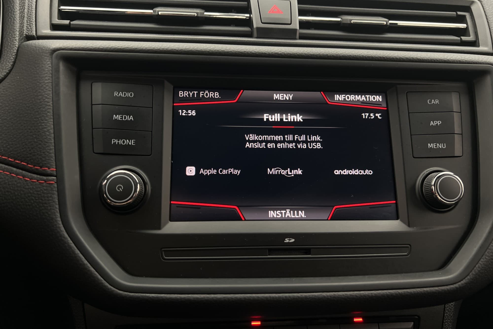 SEAT Arona 1.0 TSI DSG FR Apple-CarPlay Sensorer