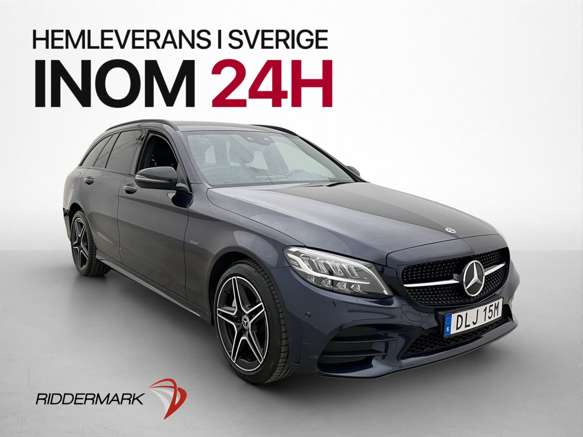 Mercedes-Benz C300 T de 306hk AMG Night Drag Burmester Värm