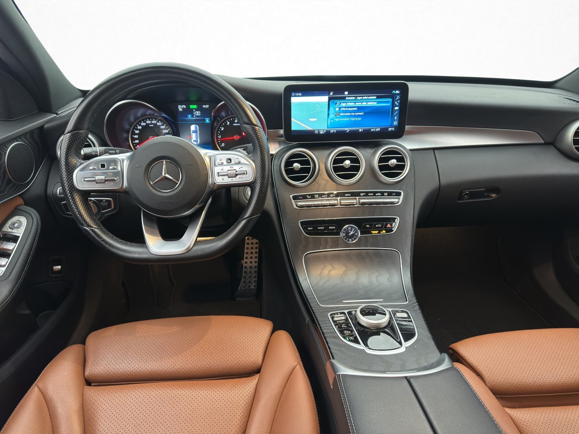 Mercedes-Benz C200 T AMG Line 184hk Kamera Skinn Navi Drag