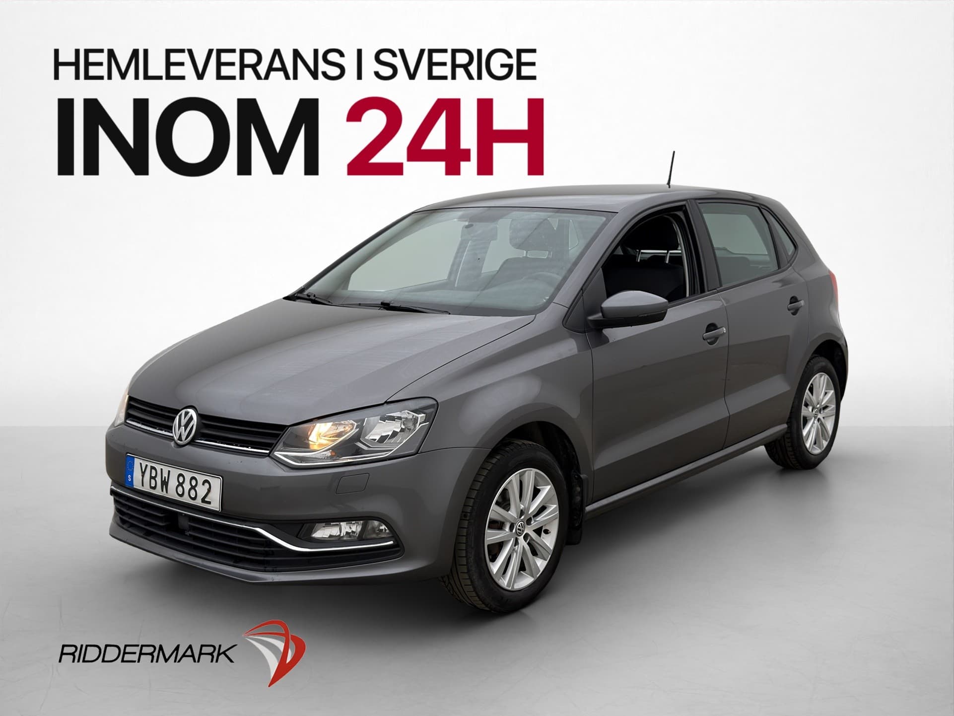 Volkswagen Polo 1.2 TSI 90hk Base Drag Sätesvärme Bluetooth