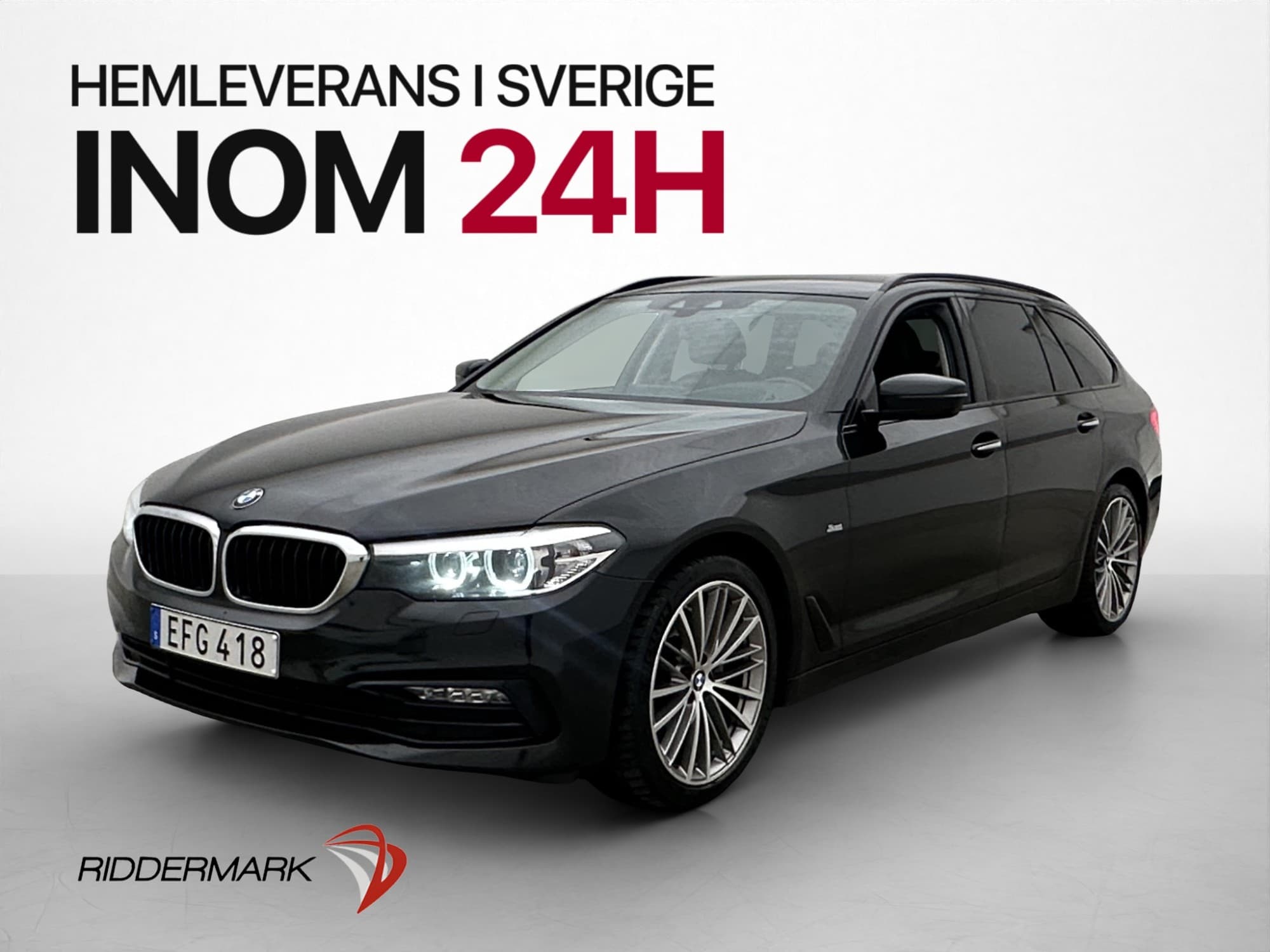 BMW 520d 190hk Sport line HUD H/K Kamera Värm Navi Drag