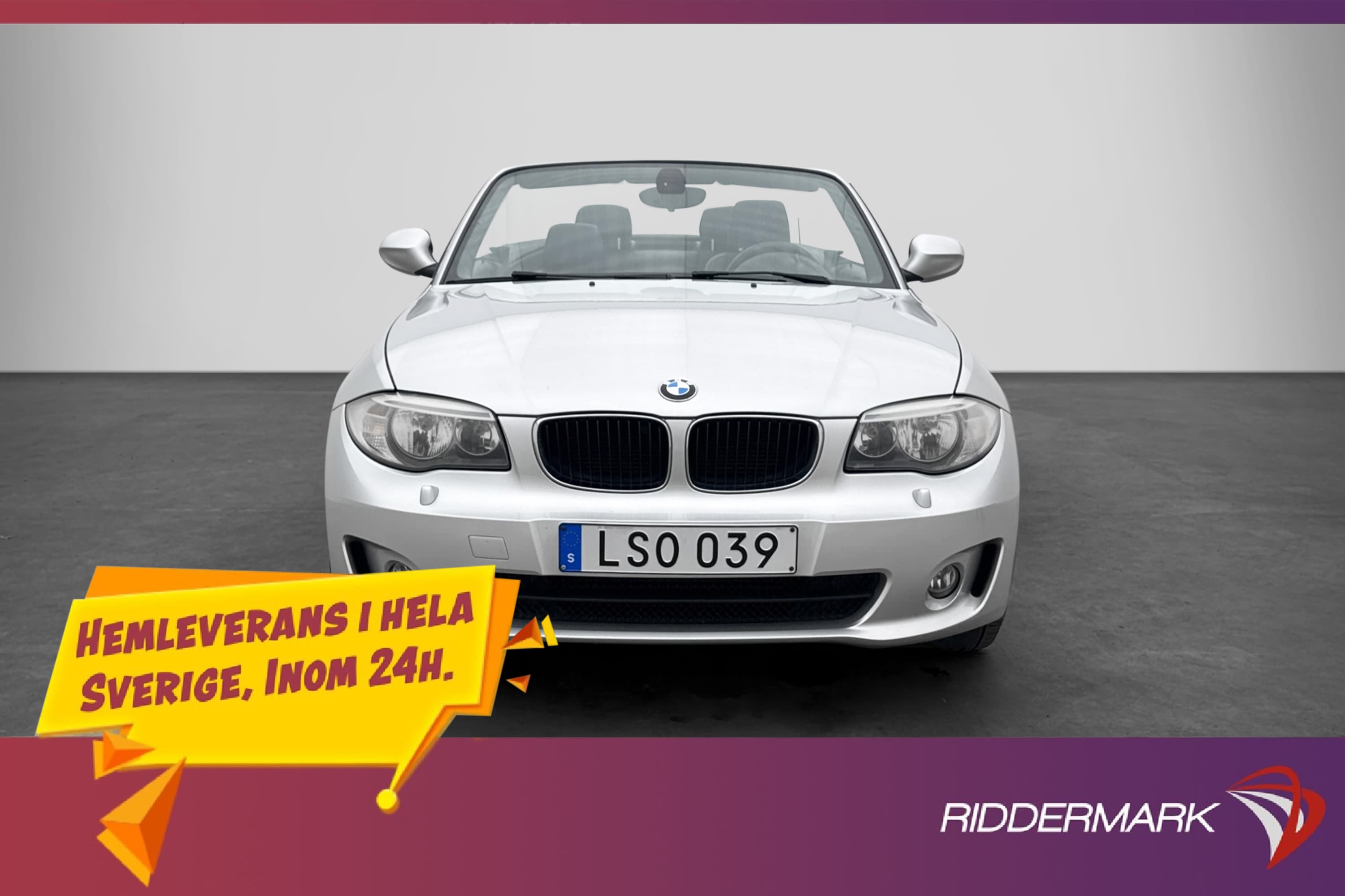 BMW 120 d Convertible 177hk Advantage Halvskinn Sensorer