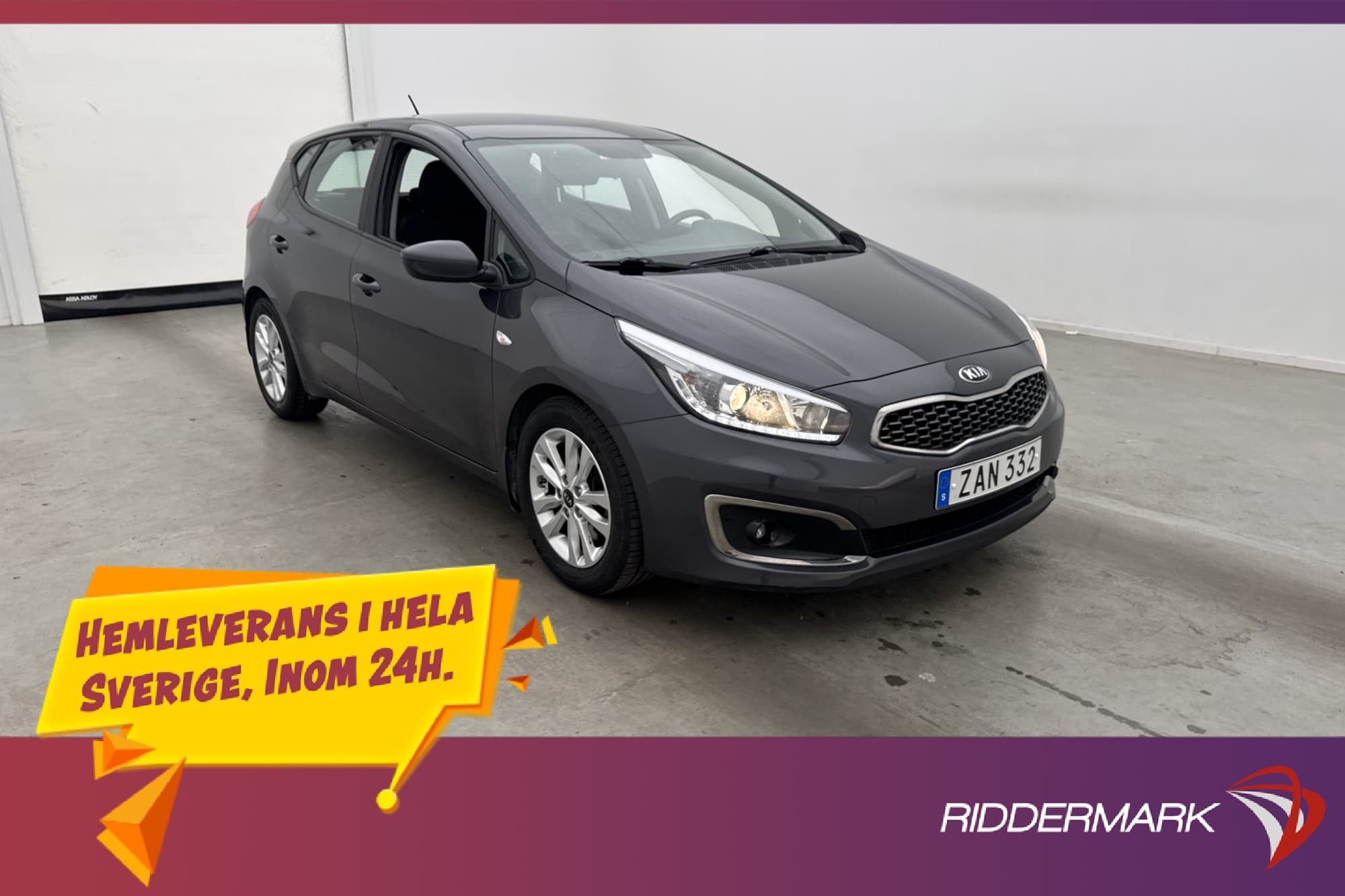 Kia Ceed 1.4 99hk Motorvärmare Bluetooth Farthållare
