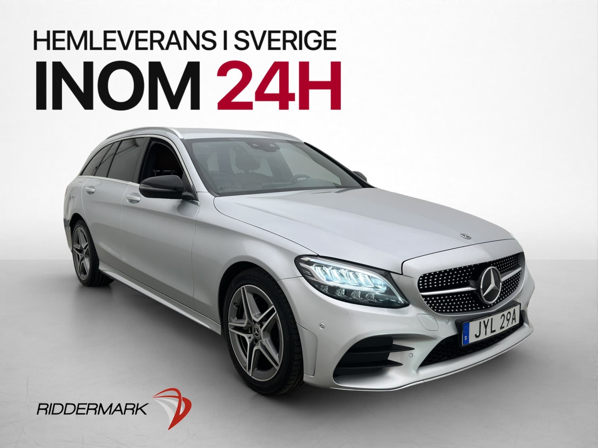 Mercedes-Benz C200 T AMG Line 184hk Kamera Skinn Navi Drag