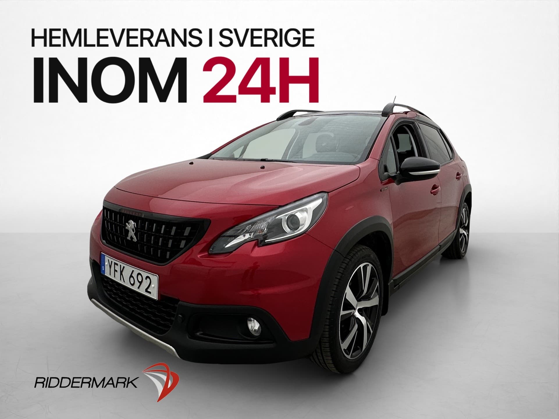 Peugeot 2008 1.2 PureTech 110hk GT-Line Pano Värmare Drag